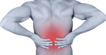 Graphic illustrating back pain