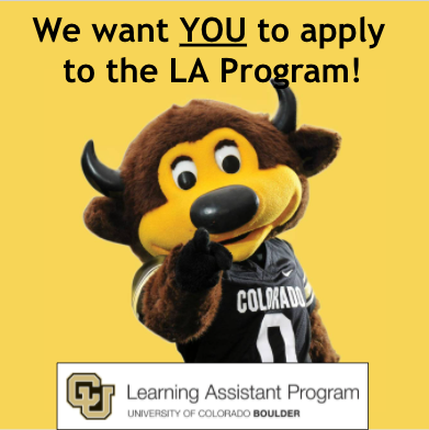 We want you to apply to the Learning Assistant Program!