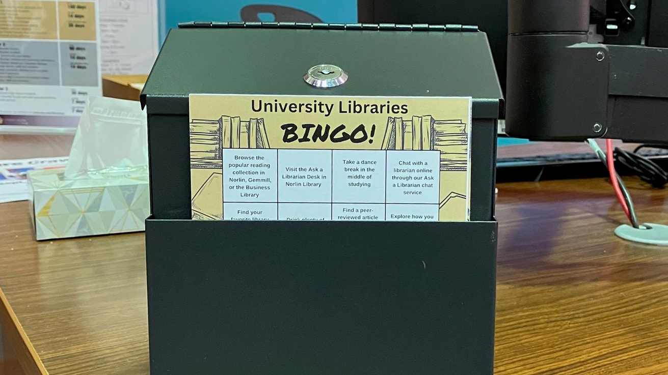 University Libraries bingo card