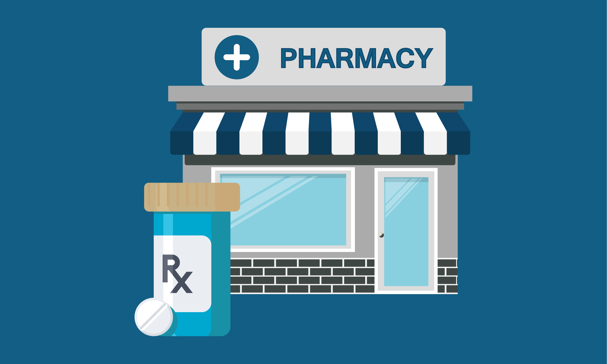 illustration of a pharmacy