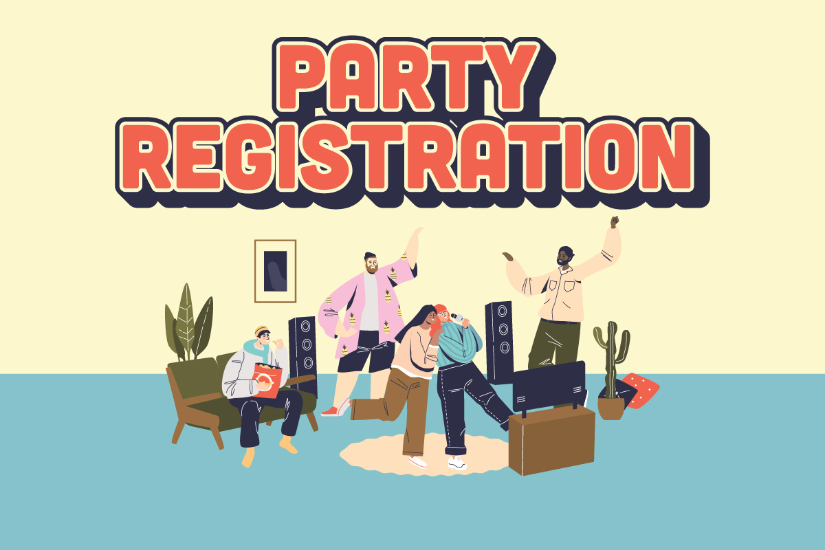 Party Registration graphic