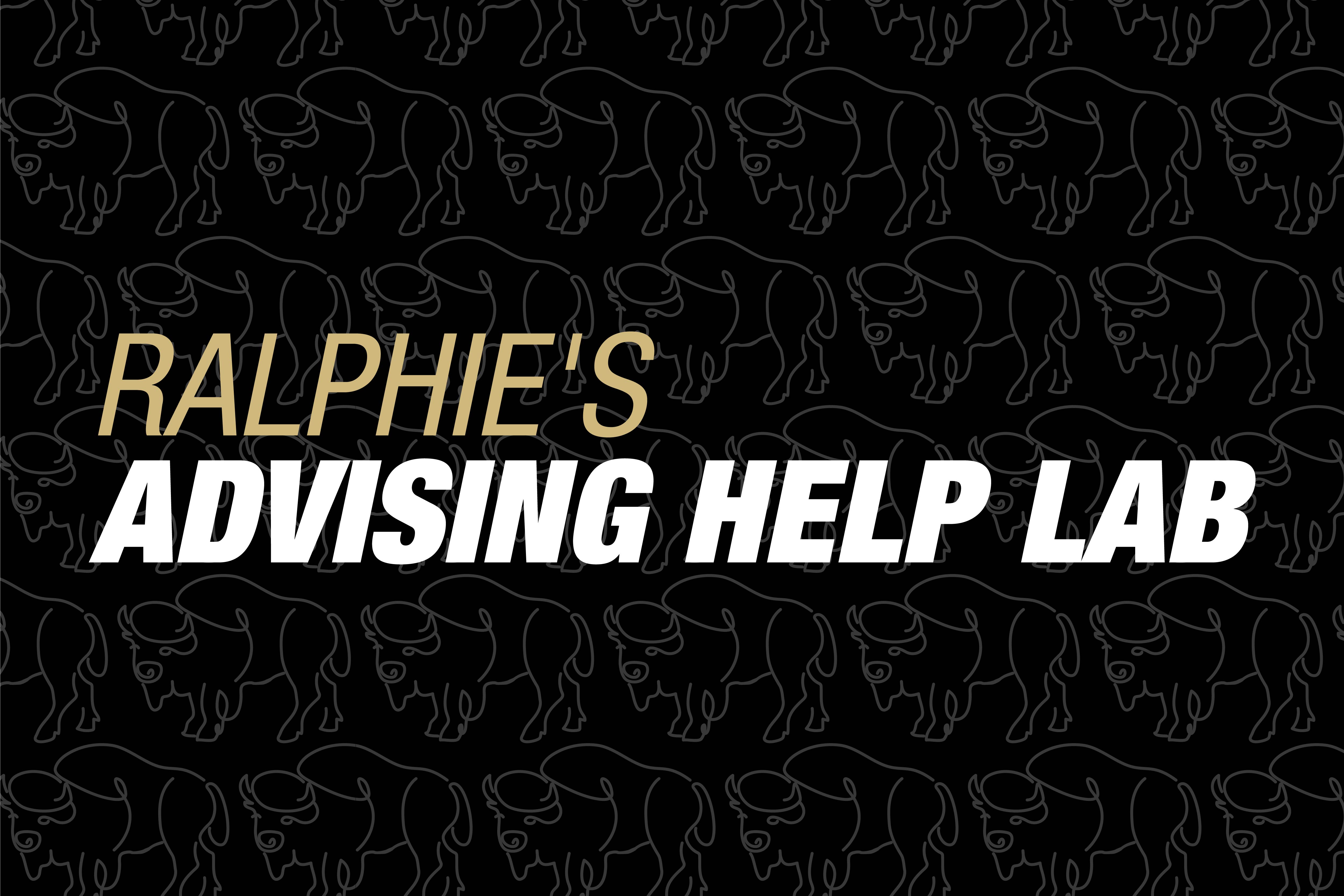 Ralphie's Advising Help Lab