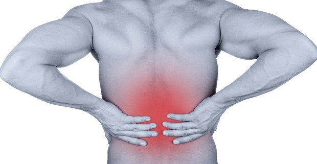 Illustration of back pain