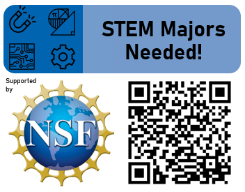 STEM majors needed with QR code