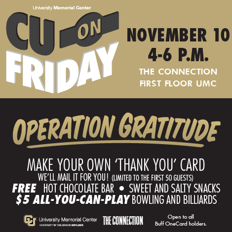CU on Friday: Operation Gratitude