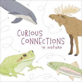 Curious Connections in Nature graphic with illustrations of animals