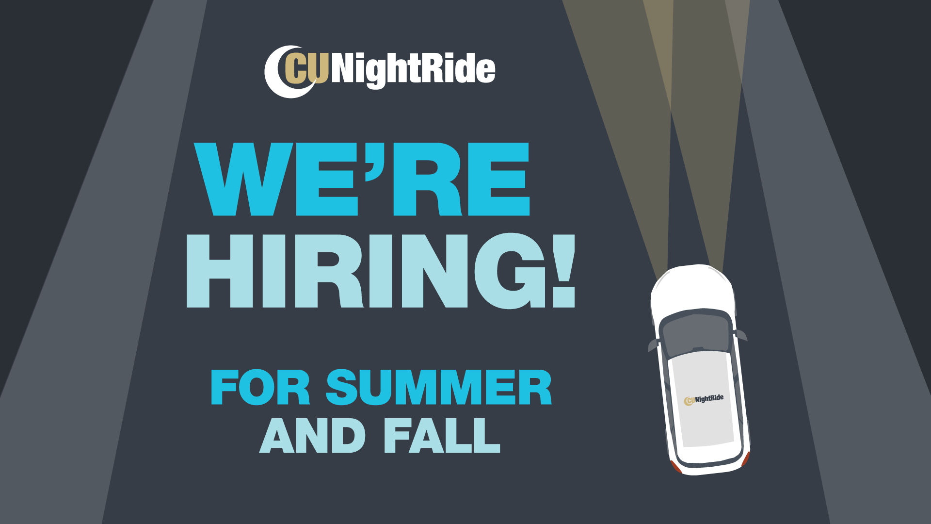 We're hiring for summer and fall