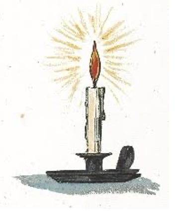 illustration of a candle stick