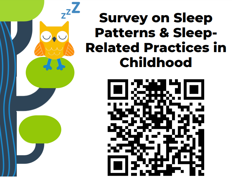 QR code for survey on sleep patterns and sleep-related practices in childhood 