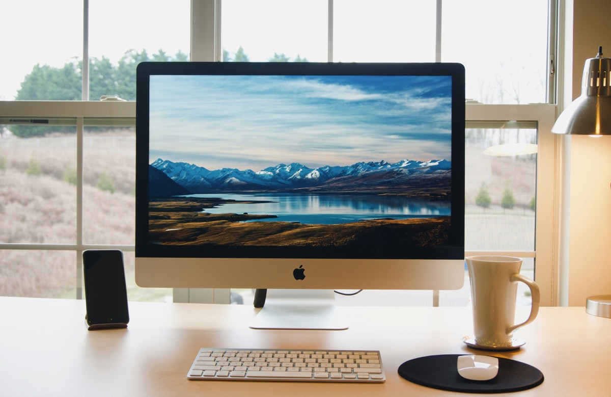 iMac on a desk