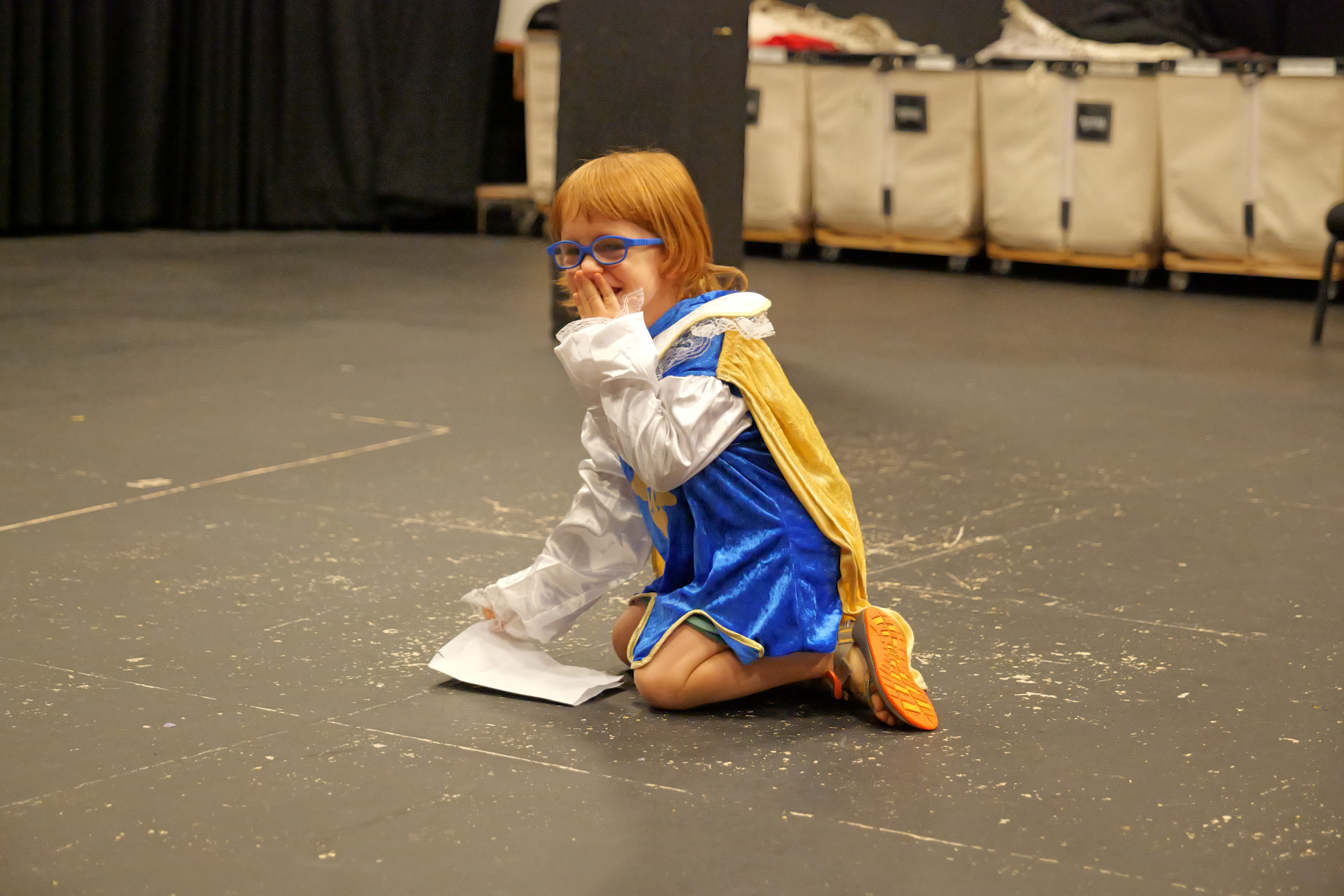 Young camper participates in Shakespeare's Sprites