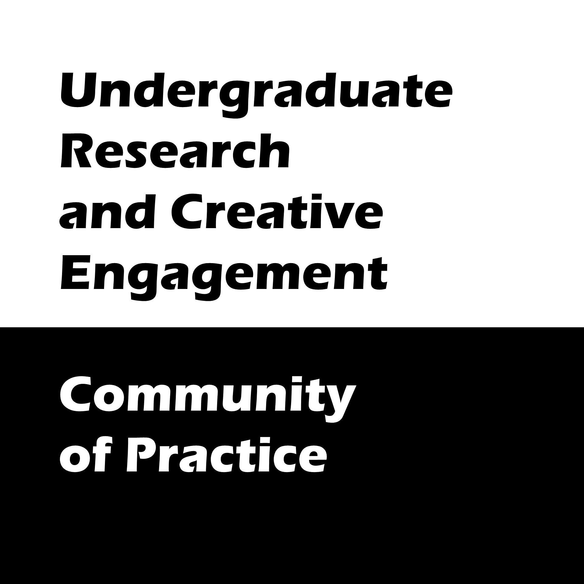 Undergraduate Research and Creative Engagement Community of Practice