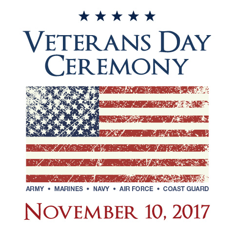 Veterans Day Ceremony Nov. 10